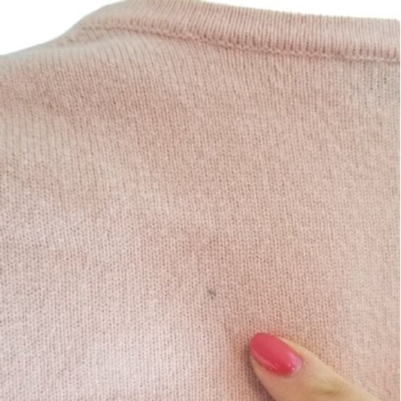 Lord & Taylor Cashmere Sweater Small Pink Blush - Picture 5 of 7